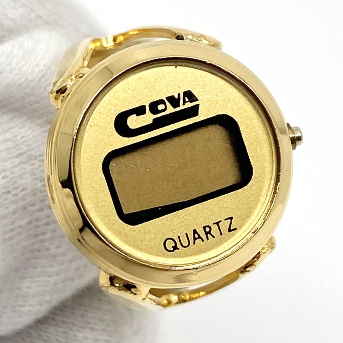 COVA 時計 ウォッチ 指輪 アクセサリー デジタル クォーツ quartz ゴールド 金 D128_画像2
