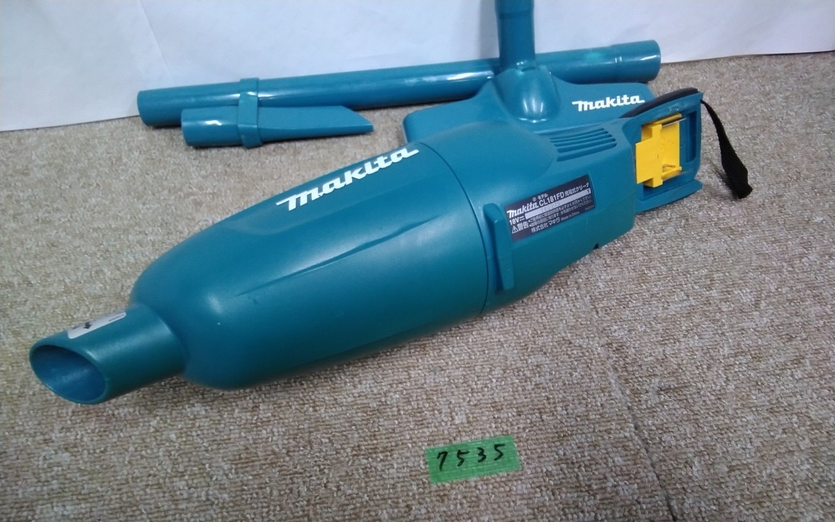 ゆ7535 マキタ 充電式クリーナ CL181FD アタッチメント 掃除機 充電式クリーナー makita 18V 掃除機 コードレスクリーナー_画像3