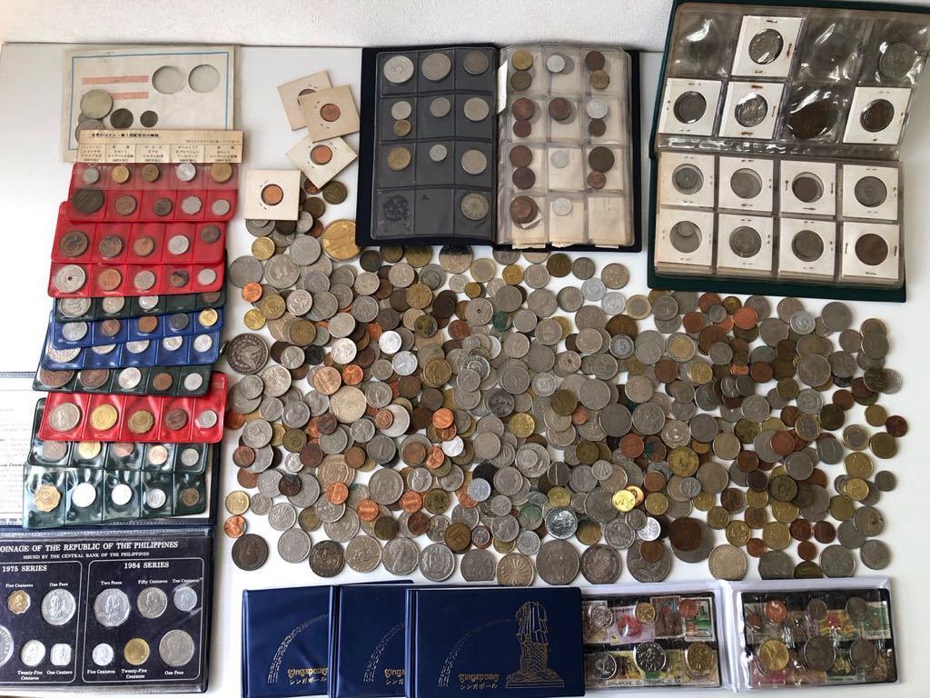 外国コイン　記念外国コイン　大量　まとめて　総重量　4833グラム　コインコレクション_画像1