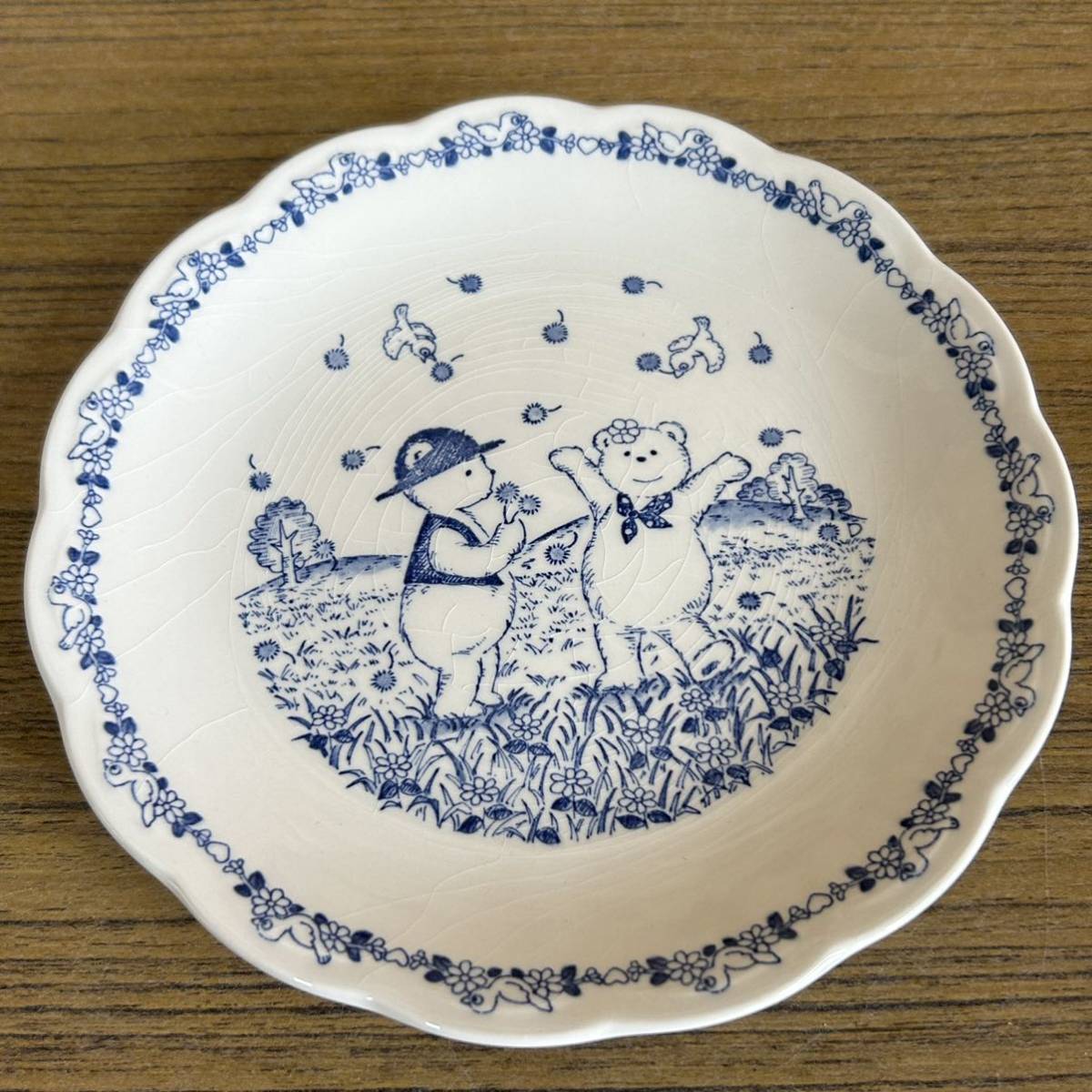 NIKKO FINE TABLEWARE ニッコー ベア 食器まとめ 大皿 小皿 陶器 洋食器 花柄 クマ アンティーク 食器 の画像7