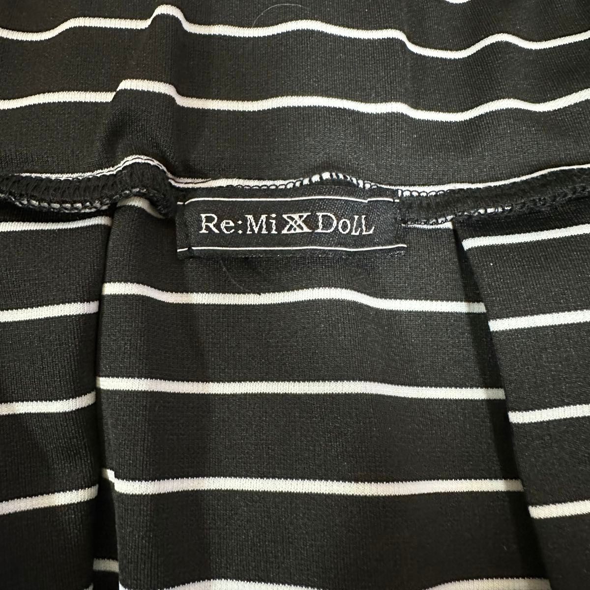Re:MiX DoLL ミニスカート フレア ボーダー ブラック系