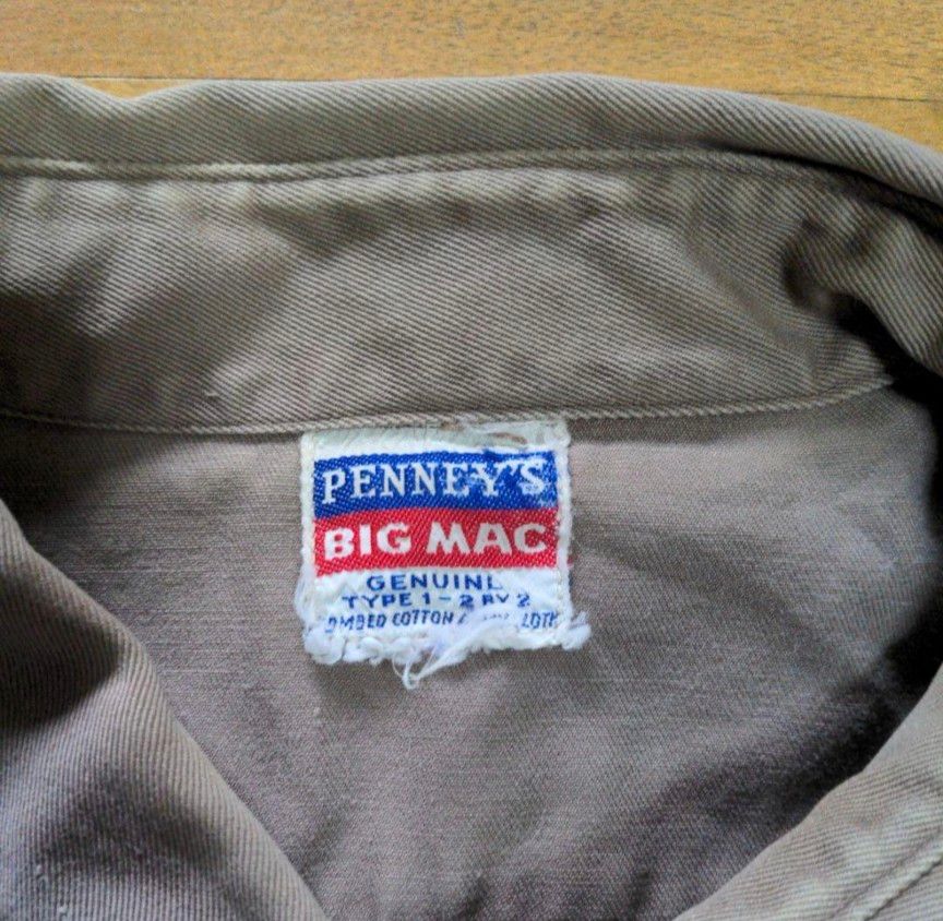 BIG MAC 50s 60s ワークシャツ　Vintage　penneys