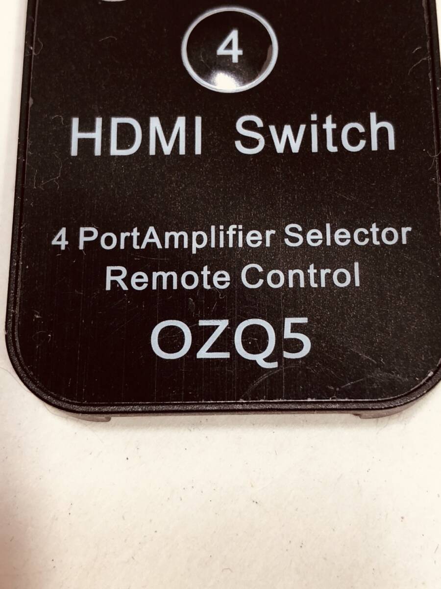 【純正 リモコン NM10】動作保証 即日発送 OZQ5 4K HDMI切替器 4入力 1出力 スイッチ IRリモコン_画像2