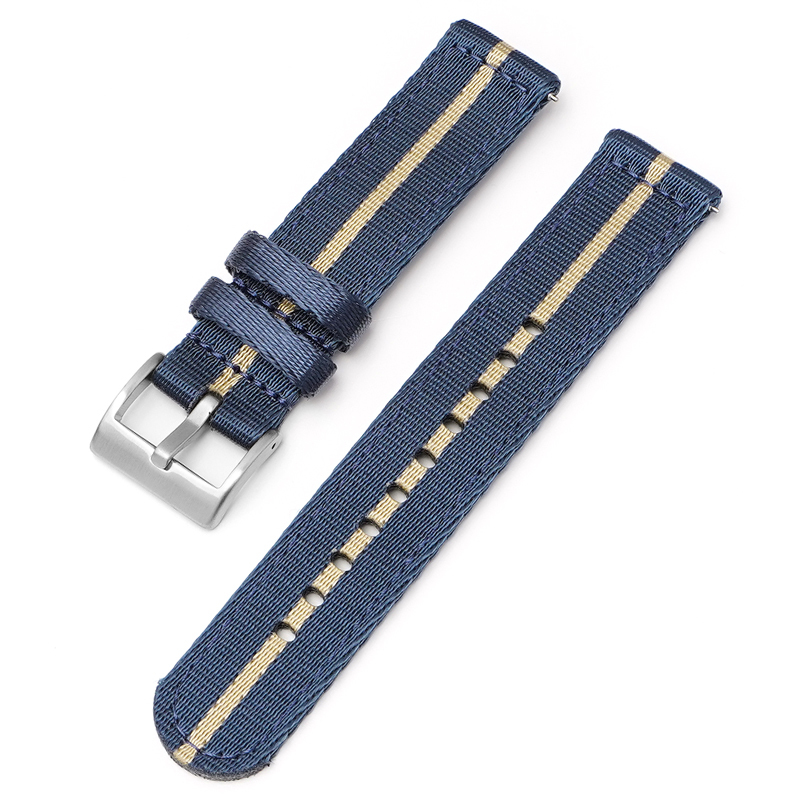  premium nylon belt division type sapphire blue / beige 