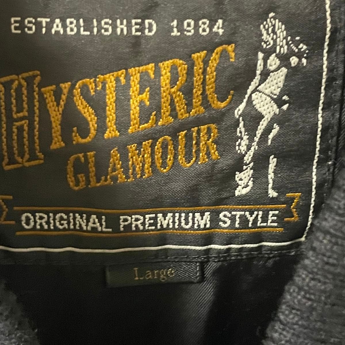 Hysteric Glamour ヒステリックグラマー ベルベット　スカル刺繍スーベニアジャケット スカジャン 黒 L 日本製 