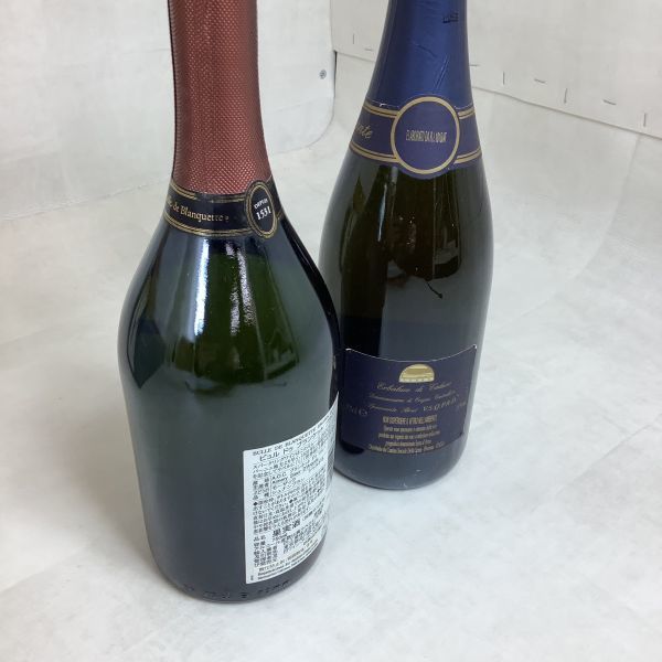 B4019【未開栓古酒】 スパークリングワイン. Brut／ブリュット. 2本まとめ. ■ビュル ドウ ブランケット. フランス. 75cl. 12.5%. 他_画像9