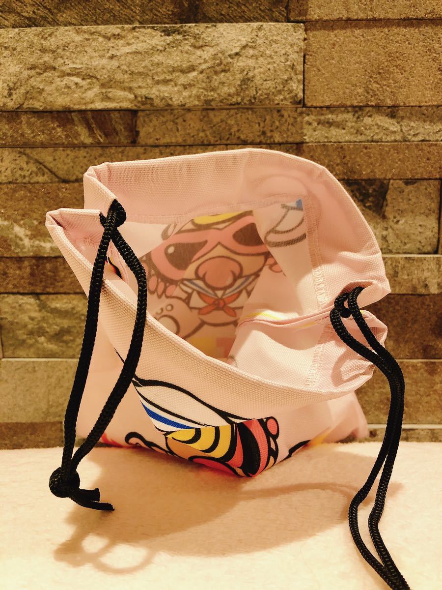 【レア限定品】HYSTERIC MINI セーラー服ミニちゃん　ピンク　マルチプリント　巾着袋中_画像2