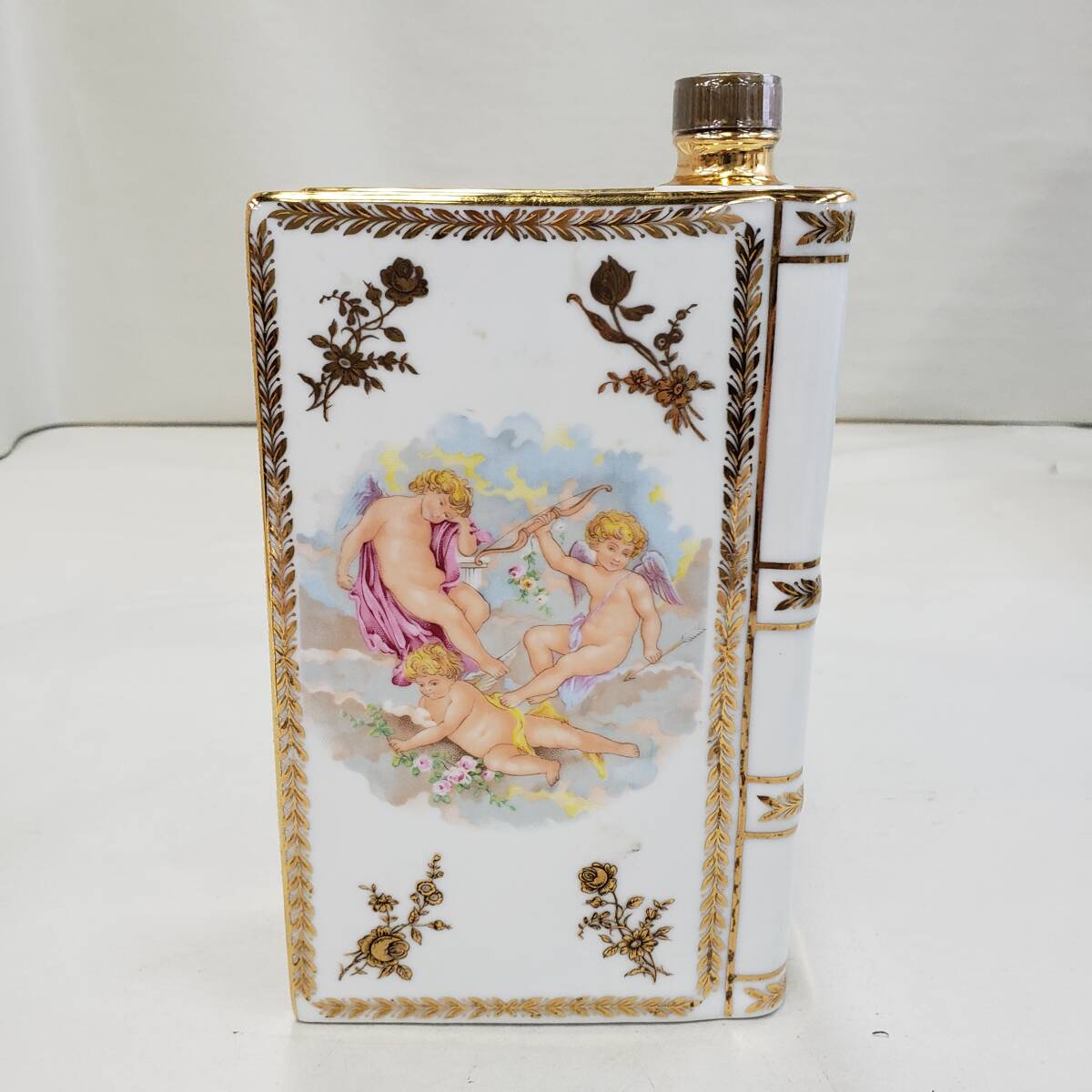 E15271(032)-612/TY4000　酒　CAMUS　NAPOLEON　COGNAC　カミュ　ナポレオン　コニャック　ブランデー　ブック型　陶器　_画像5