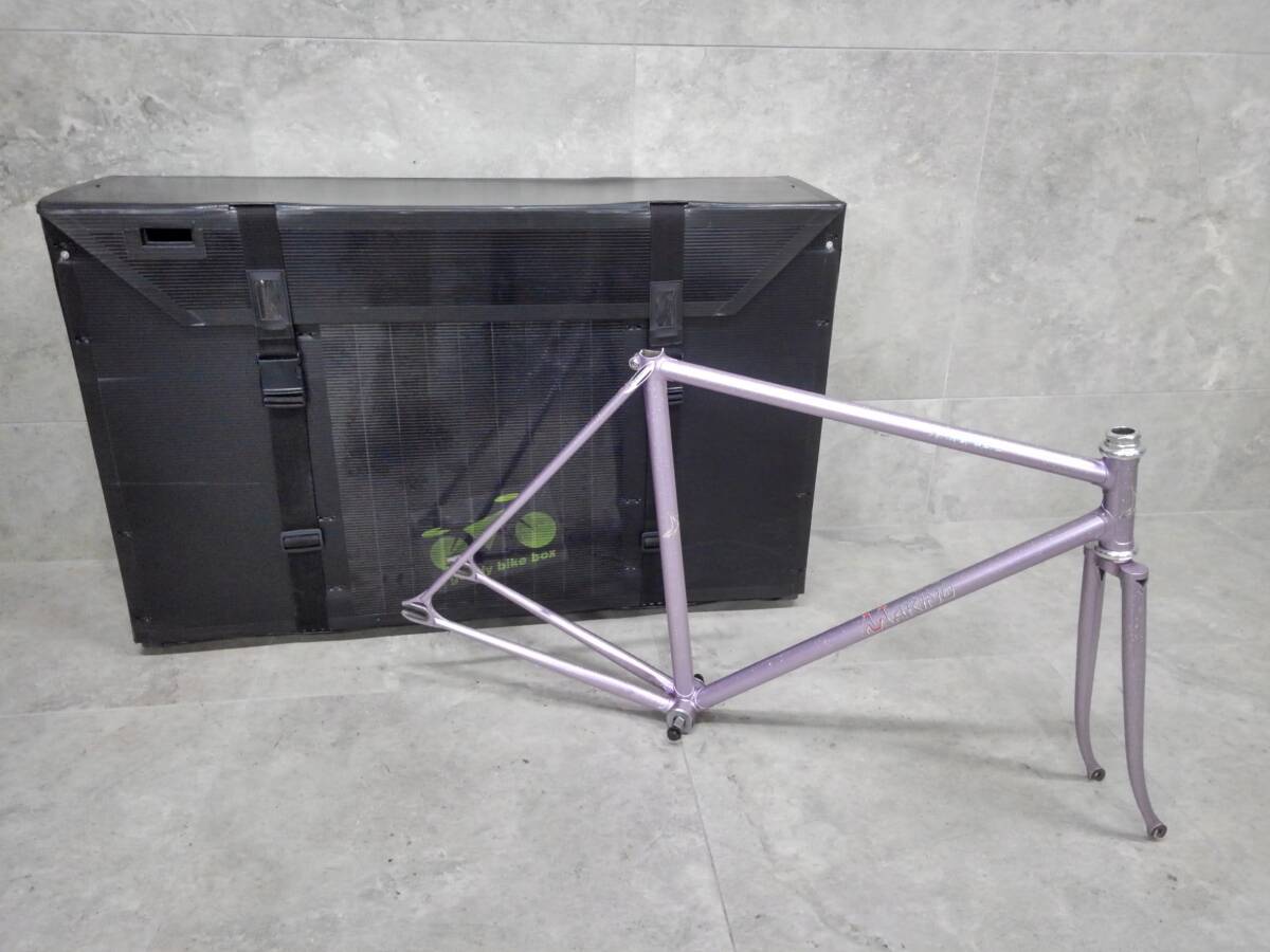 CHARI(032)-19/YK8000　MAKINO 自転車 フレーム CT約52㎝ ケース付属_画像1