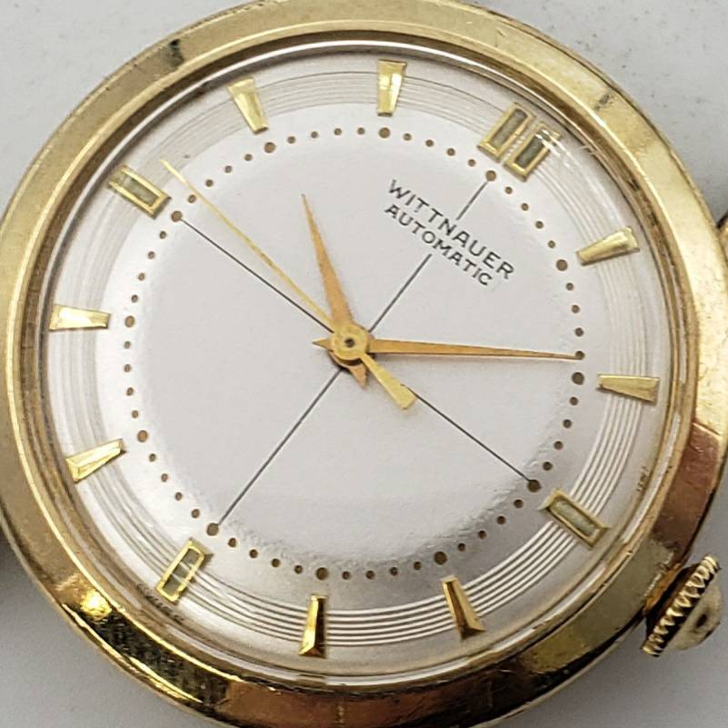 M031-578　腕時計　フェイスのみ　WITTNAUER　AUTOMATIC　10K　GOLD FILLED　L&K刻印　ウイットナー　手巻き