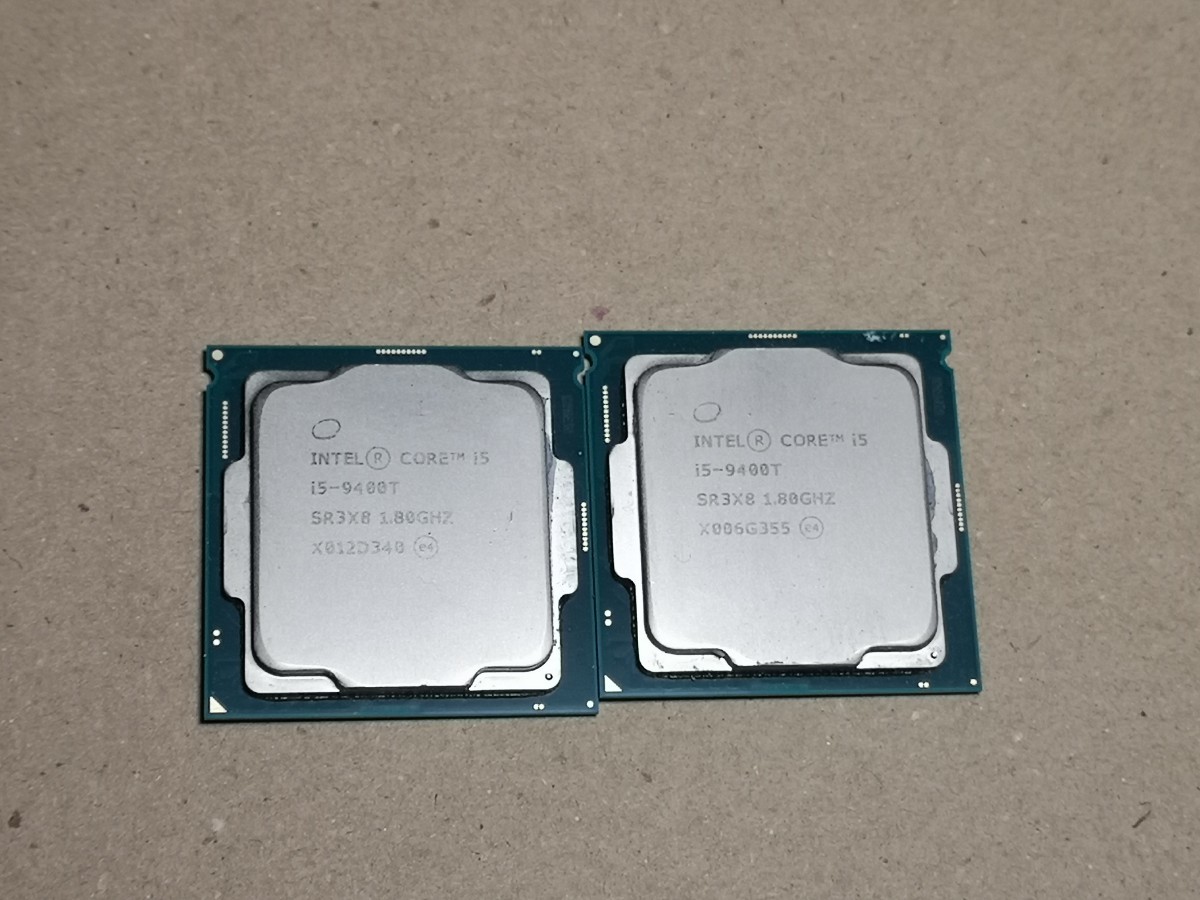 i5-9400T CPU 2個セット 中古_画像1