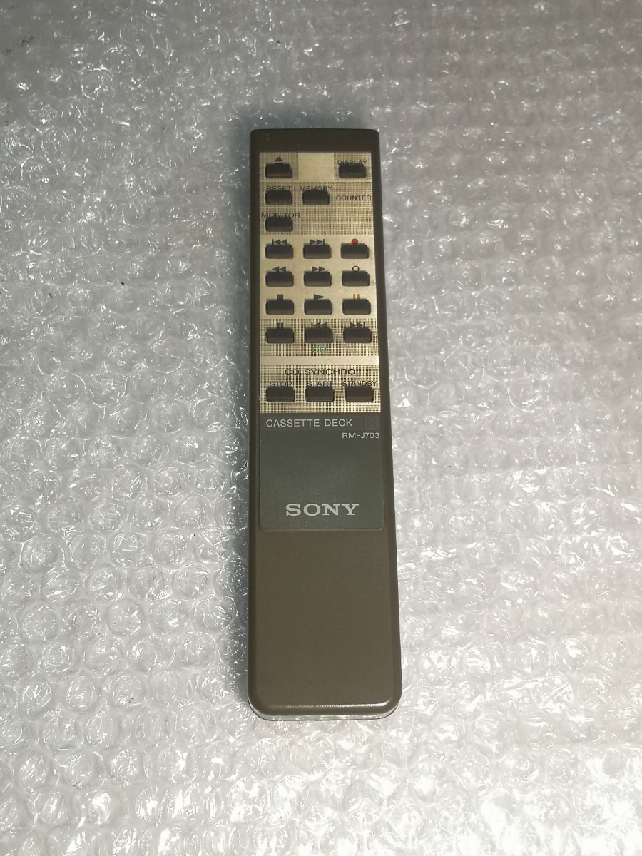 SONY RM-J703 カセットデッキ用リモコン ジャンク_画像1