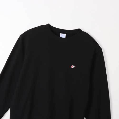 Champion チャンピオン C3-Y035 クルーネックスウェットシャツ ベーシック ブラック XLサイズ 新品_画像2