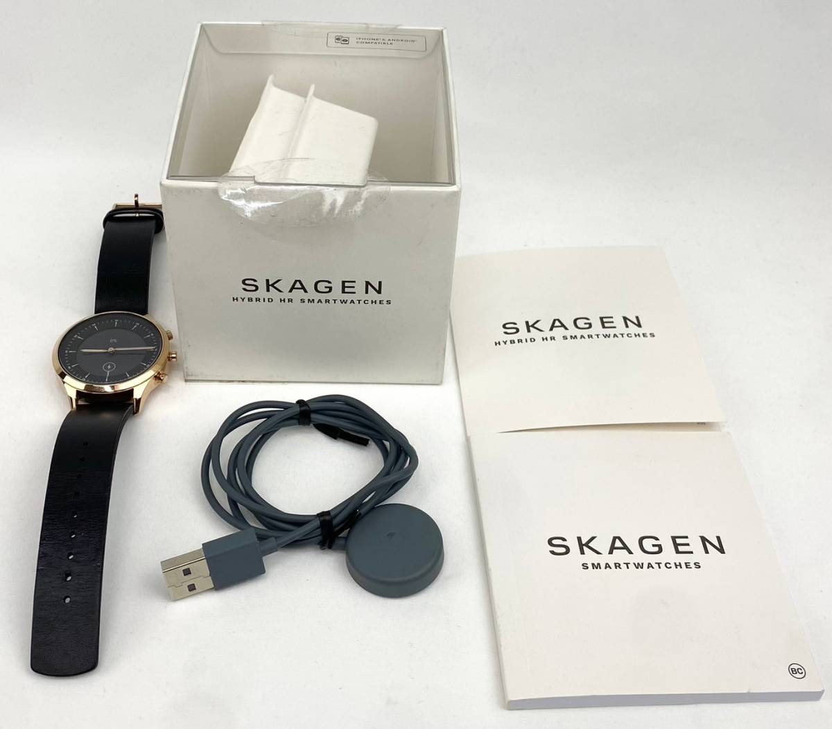 動作未確認 SKAGEN スカーゲン ハイブリッドスマートウォッチ JORN SKT3102 レディース 歩数計 ブラック 正規輸入品の画像2