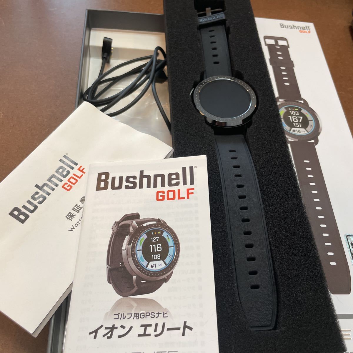 中古美品　Bushnell GOLF ブッシュネル ゴルフ ION ELITE イオン エリート GPS ゴルフナビ 腕時計型 ※通電確認済み　送料込_画像9