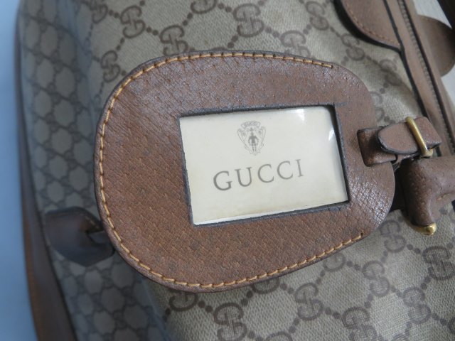 ★GUCCI 24・012・467・50 ボストンバッグ オールドグッチ GG 高さ39.0㎝×幅49.0㎝×マチ26.0㎝ 鞄 鍵2本付き USED 90995★！！_画像2