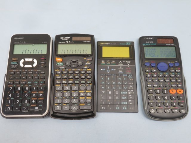 4台セット◎SHARP/CASIO ①EL-531X ②EL509F ③PA-6000 ④FX-915ES 関数電卓 シャープ カシオ ジャンク USED 91089◎！！_画像1