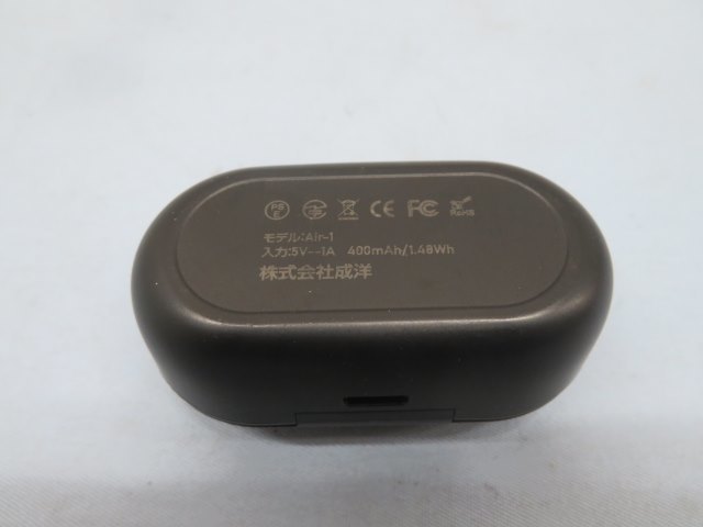 ★株式会社 成洋 Air-1 ワイヤレスイヤホン Bluetooth 充電ケース/USBケーブル付き 動作品 91227★！！_画像8