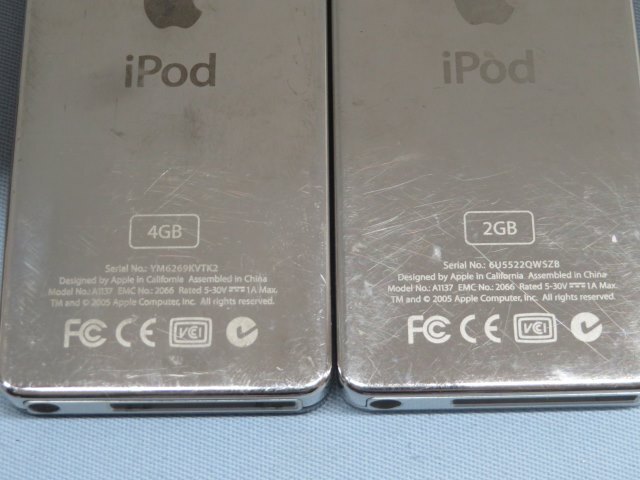 2台セット/4GB/2GB/初代/第1世代★Apple A1137 デジタルオーディオプレーヤー iPod nano アップル ナノ ジャンク USED 91759★！！_画像7