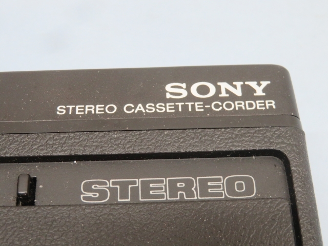 ★SONY TCS-300 ステレオカセットレコーダー ブラック 録音/再生/REC ソニー ジャンク USED 91890★！！_画像2