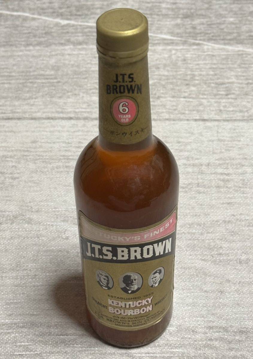 J.T.S.ブラウン ６年 ケンタッキー バーボン ウイスキーJTS BROWN 6Years 700ml 40% 古酒 Kentucky Bourbon whiskey_画像1