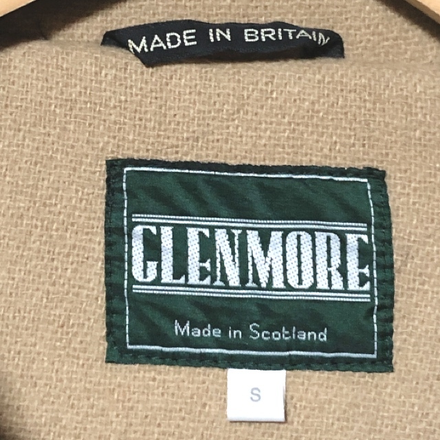 グレンモア GLENMORE ダッフルコート S スコットランド製 ヘリンボーン ニューウール100%_画像3