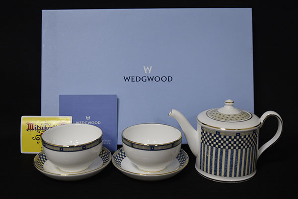 【光成】WEDG　WOOD「紅茶セット」新品未使用・コルドンブルー・三越購入品_画像1