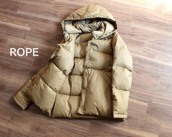 ROPE ロペ☆ダウン80％・フェザー20％暖かダウンジャケット　フード取れます　シンプルなデザインです_画像6