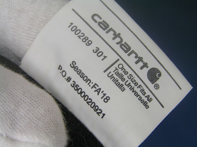 未使用新品 ♪ カーハート Carhartt ♪キャップ 帽子 ぼうし グレー色Gray メンズ レディース Free Size 4486■郵便送料一律300円_画像10