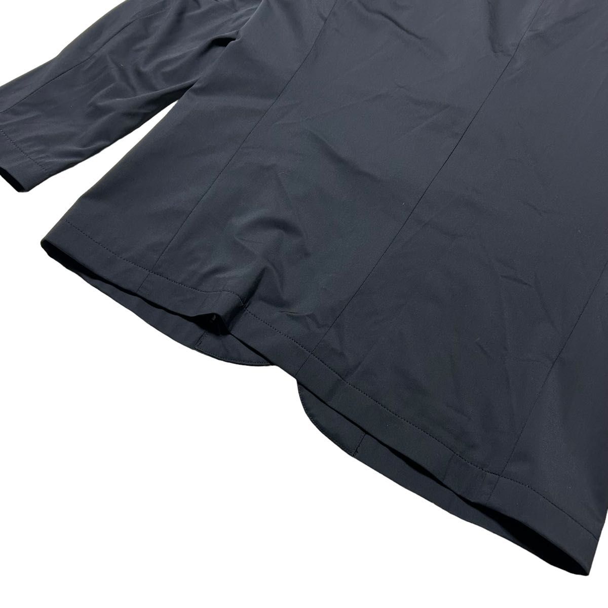 未使用　タグ有　UABONI PARIS テーラードジャケット　シルク　チェック　メンズ　46サイズ　2B クラウンボタン　黒