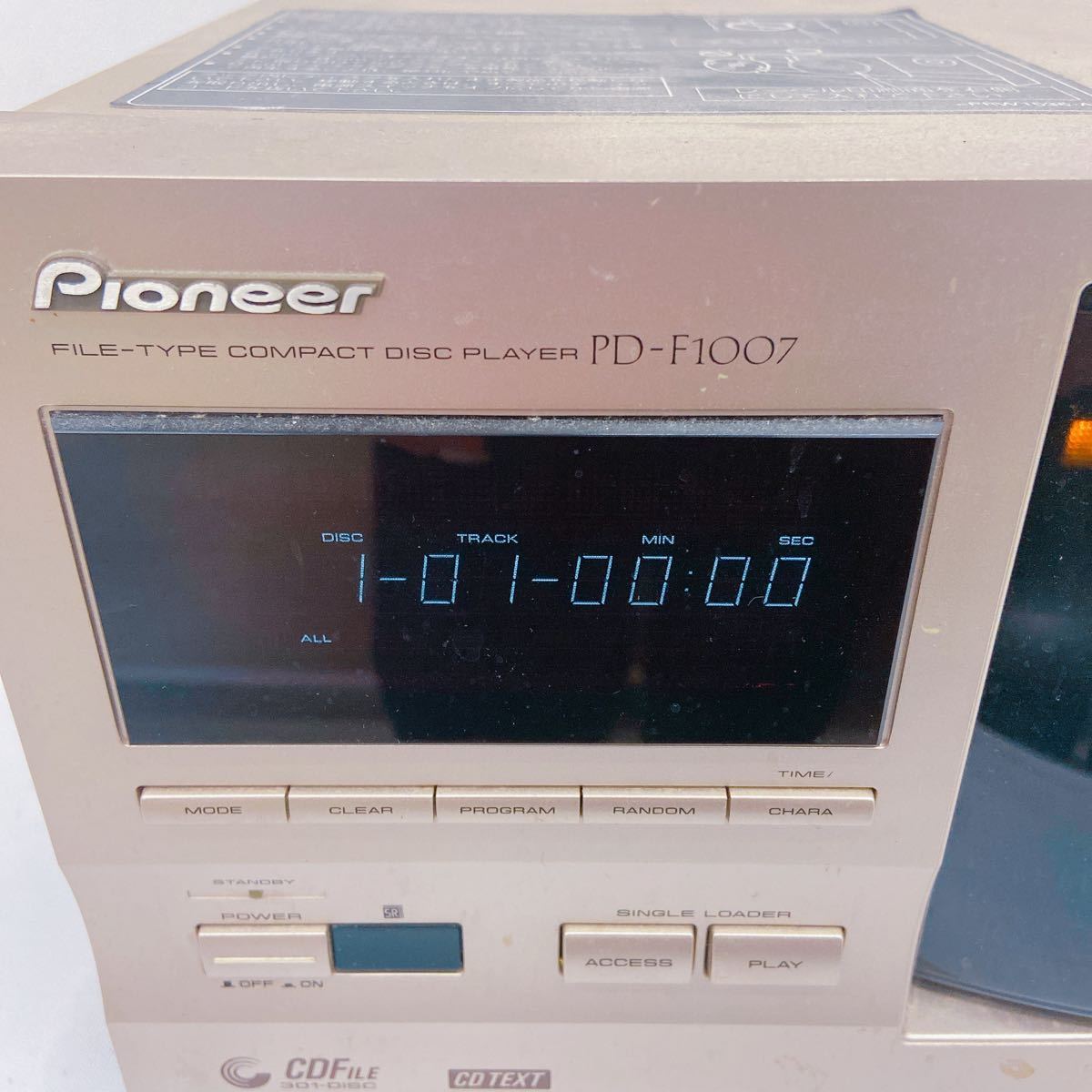 1B025 Pioneer パイオニア CDチェンジャー PD-F1007 301連装 CDプレーヤー 音響機器 音楽 _画像5