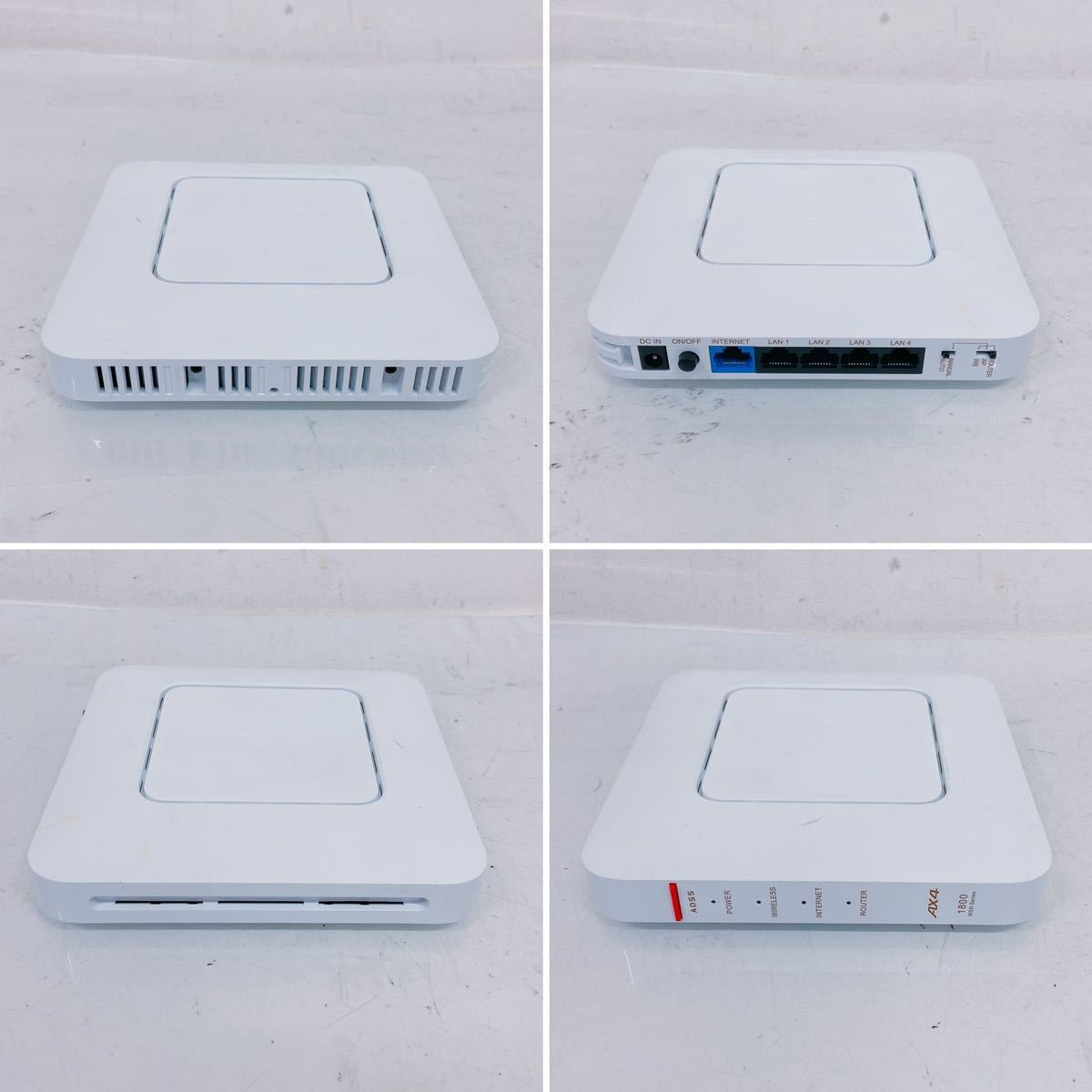 2D045 BUFFALO バッファロー WiFi ルーター WSR-1800AX4S-WH ネットワーク 元箱 取説 付属品付 _画像3