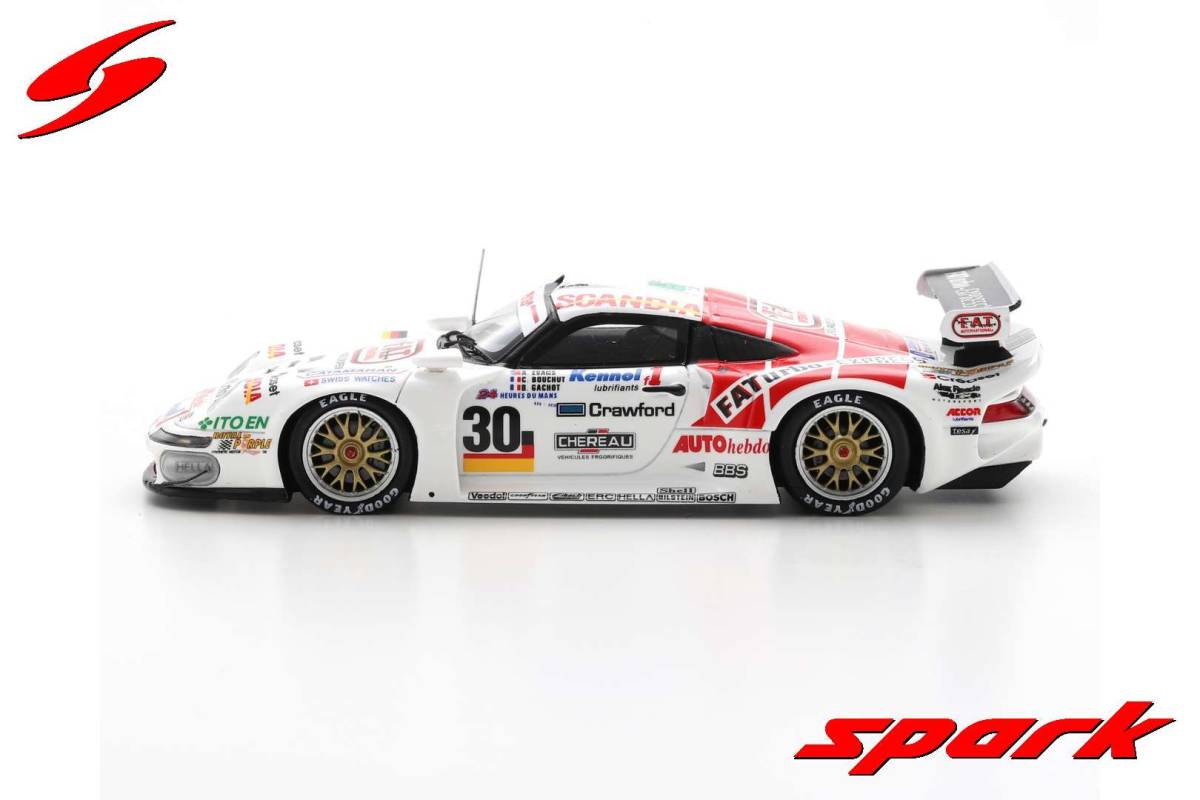 ■スパークモデル 1/43 1997 ポルシェ911 GT1 #30 ルマン24h_画像2