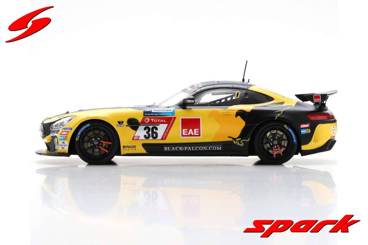■限定300pcs. スパークモデル 1/43 2021 メルセデスAMG GT4 #36 ニュルブルクリンク24h SP 8Tクラス優勝_画像2