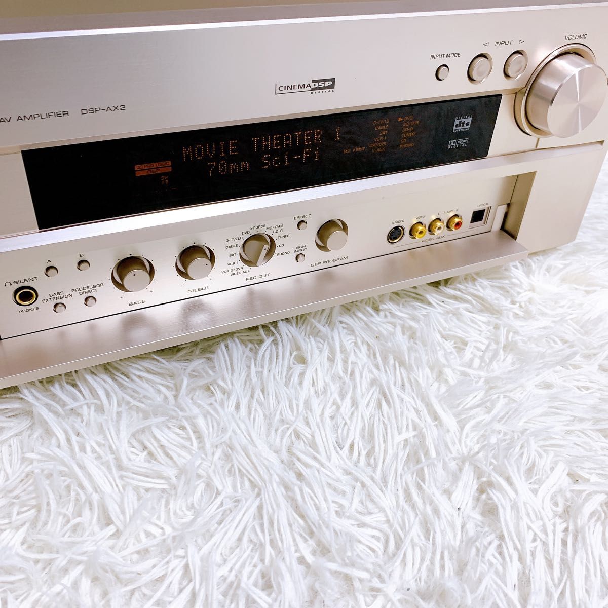 希少 完動品 YAMAHA ヤマハ DSP-AX2 N ゴールド AVアンプ_画像3