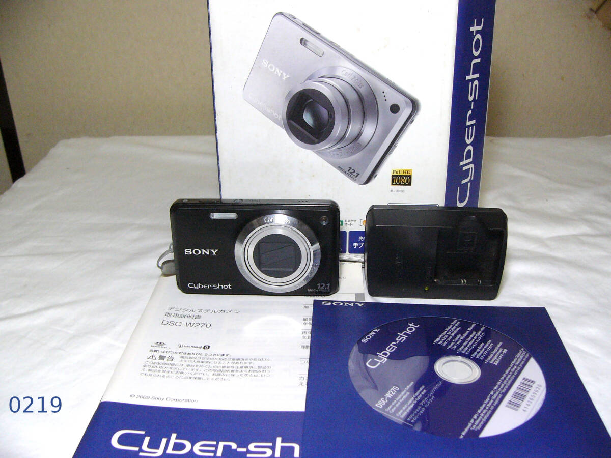 ☆ソニー Cyber-shot DSC-W270 コンパクトデジタルカメラ サイバーショット ブラック_画像1