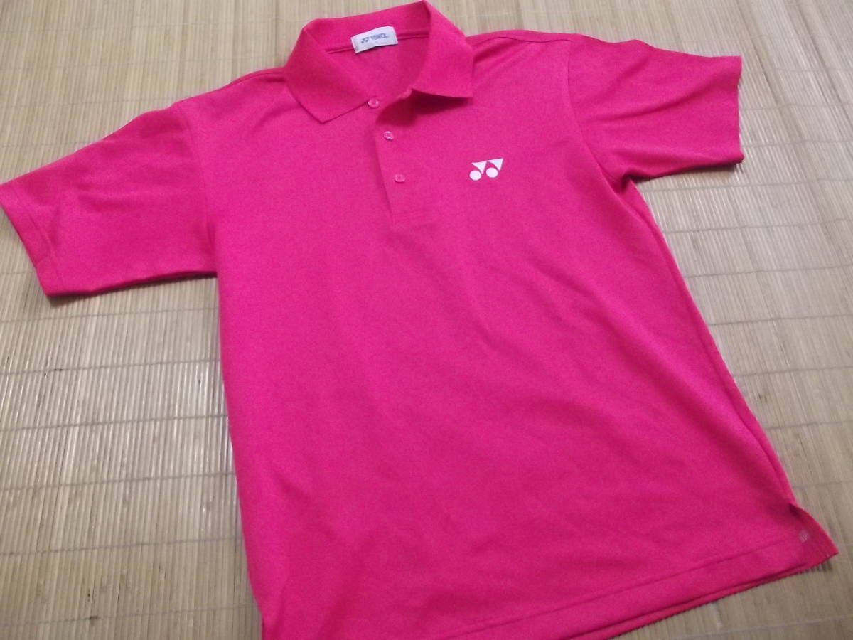 まとめて即決！美品　ピンク　ヨネックスYONEX製　速乾　半袖　ゴルフ向けポロシャツ　Sサイズ　テニス_画像1