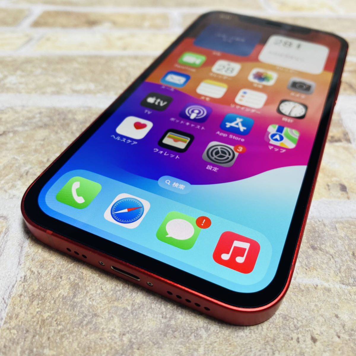 美品 SIMフリー iPhone12 64GB 916 レッド 電池新品| 美品 SIMフリー iPhone12 64GB 916 レッド 電池新品|