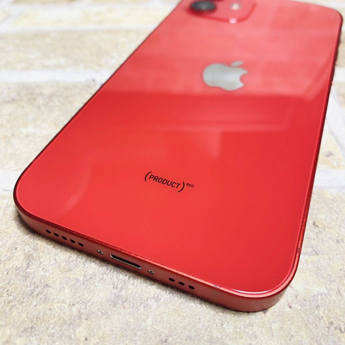 美品 SIMフリー iPhone12 64GB 916 レッド 電池新品| 美品 SIMフリー iPhone12 64GB 916 レッド 電池新品|