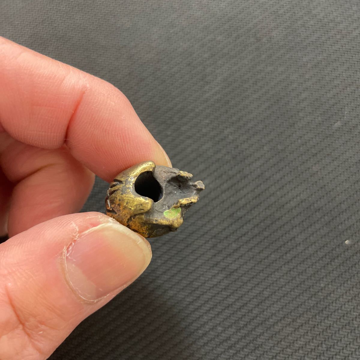 45design brass skull bead 検) EDC ナイフランヤードビーズ 45design brass skull bead 検) EDC ナイフランヤードビーズ