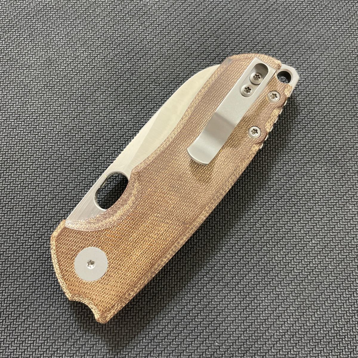 VOX KNIVES F5.5 green micarta 検) EDC pocket art VOX KNIVES F5.5 green micarta 検) EDC pocket art
