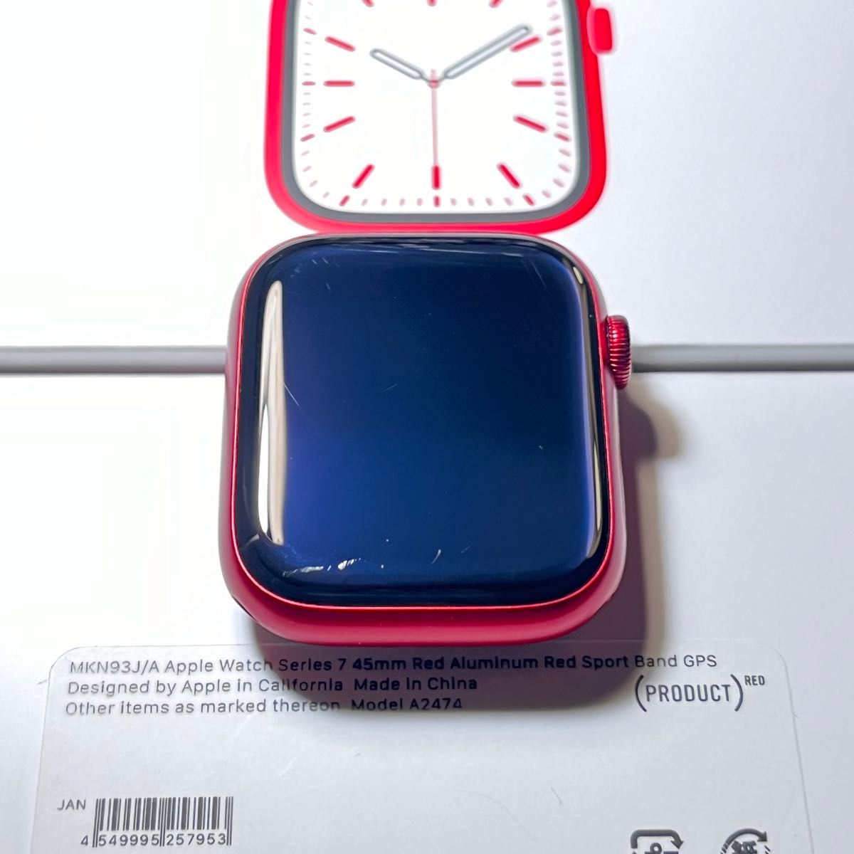 Apple Watch Series7 GPS モデル 45mm プロダクトレッド アルミニウム 本体 MKN93J/A