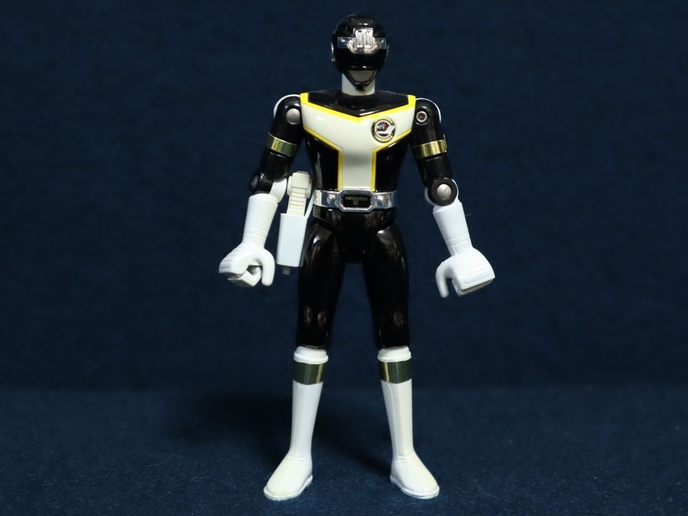 当時物 デッドストック 未使用品 箱無し1989年 高速戦隊 ターボレンジャー ブラックターボレンジャー 超合金(検索 ビンテ－ジ 戦隊シリーズ_画像2