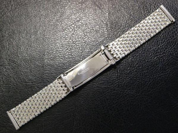 【14.6㎜ 】 デットストック 1960年代製 KREISLER リベット ブレス ホワイトゴールド 9連 USA製 メッシュ バンド ビンテージ 腕時計 ベルト_画像4