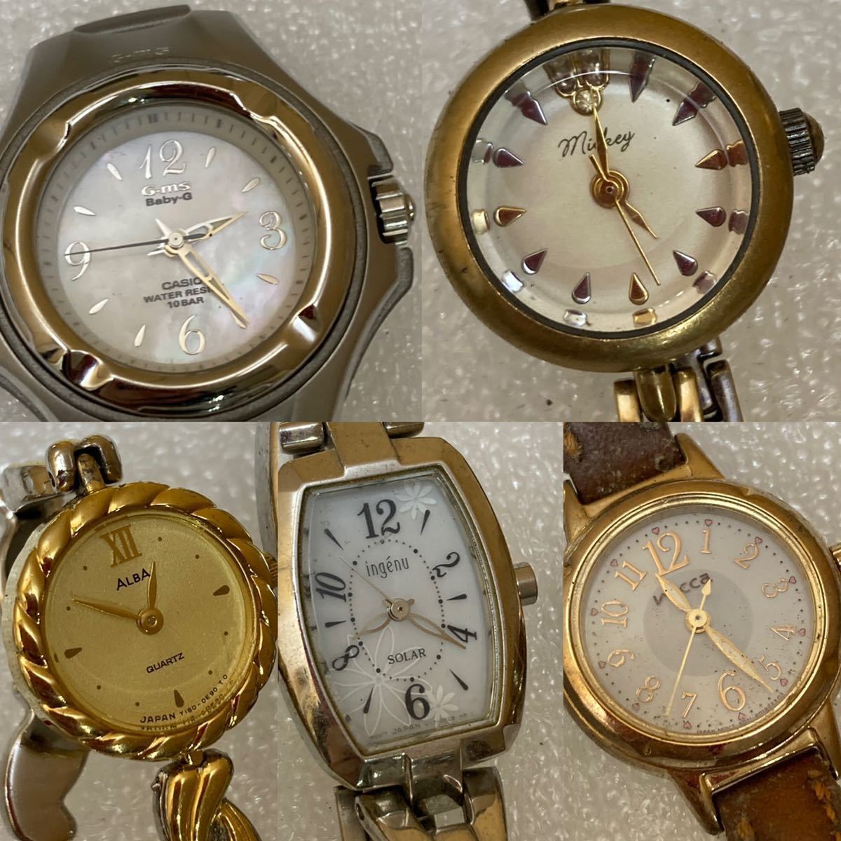 YK8251 腕時計 41点まとめ seiko／Casio／monperier／Valentino／disney／JUPITER／SKAGEN／Louis Feraud／他 現状品 1121の画像8