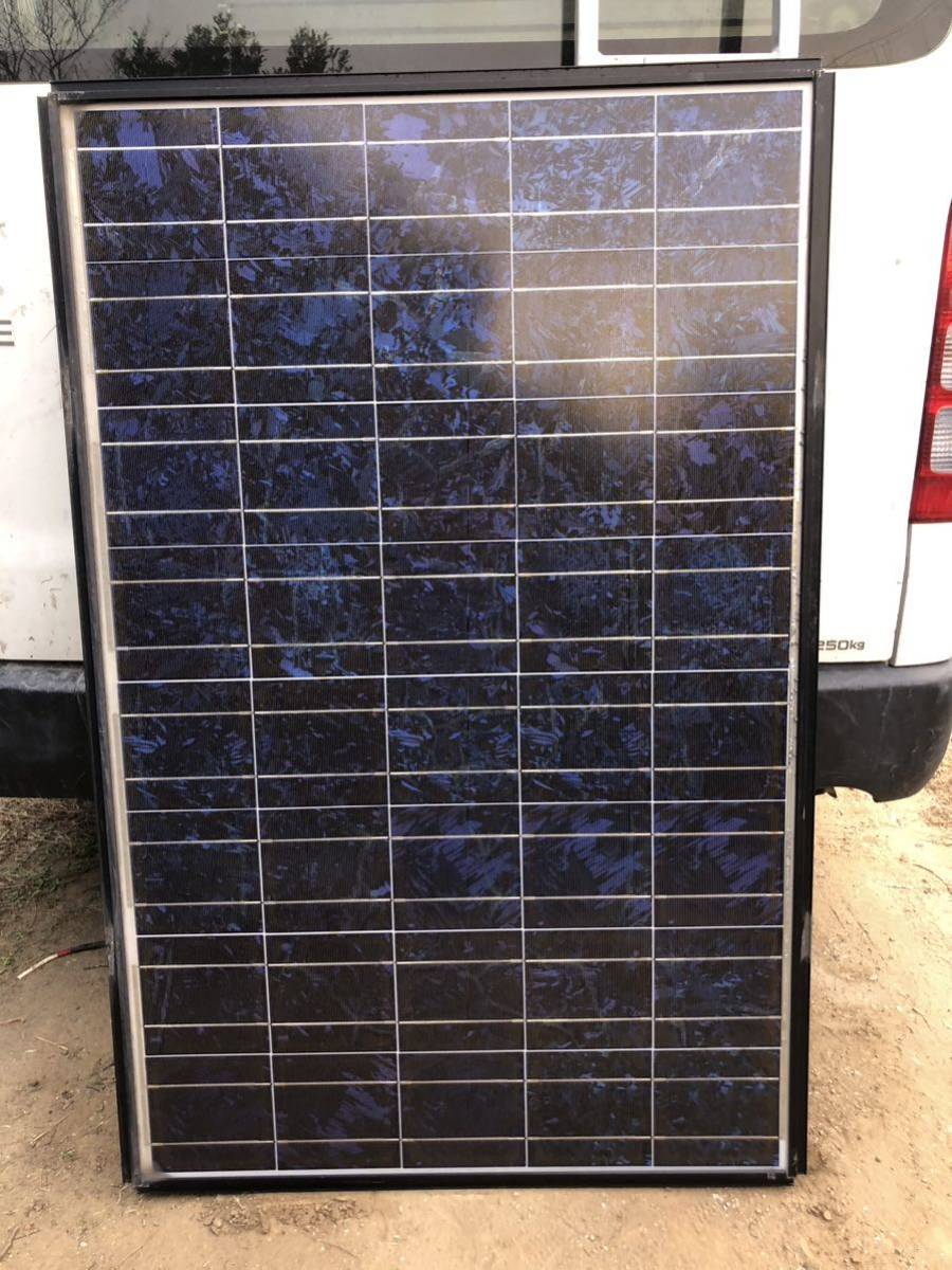 中古2005年製造太陽光発電パネル三菱電機PV-MR134C、134w24v現状動作品です。在庫が20枚あります。10枚以上一割引にします。_寸法80×120×センチ重さ約13kg