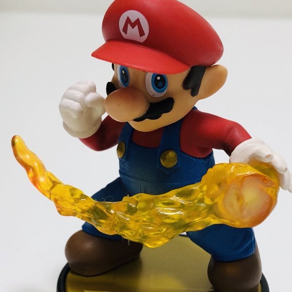 M5469 ●中古 即決●amiibo マリオ ファイアーボール (アミーボ 大乱闘スマッシュブラザーズシリーズ スーパー)●Mario FIRE BALLの画像2