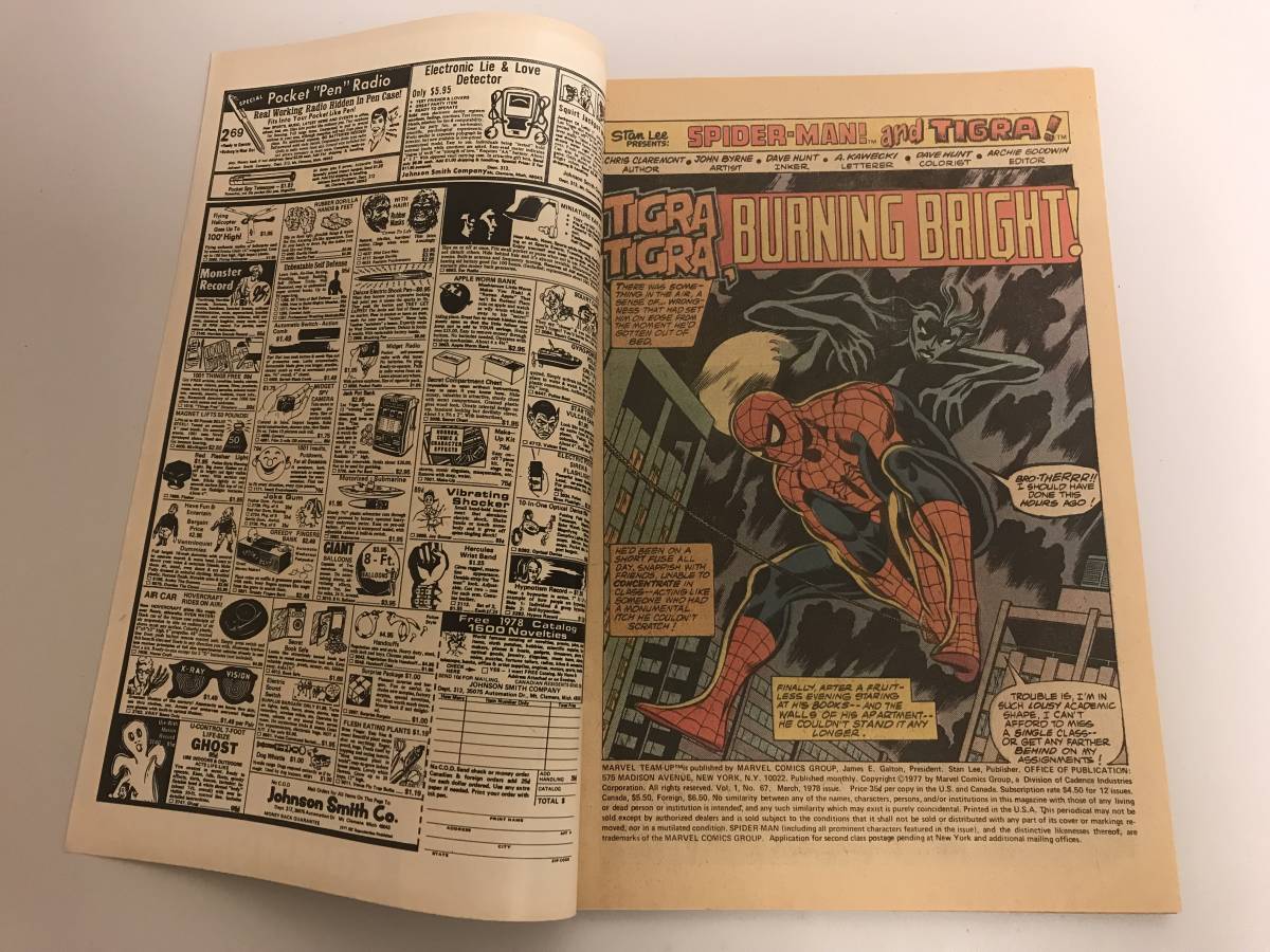 Spider-Man スパイダーマン/ TIGRA (MARVEL TEAM-UP) 1978年 英語版 #67 綺麗_画像4
