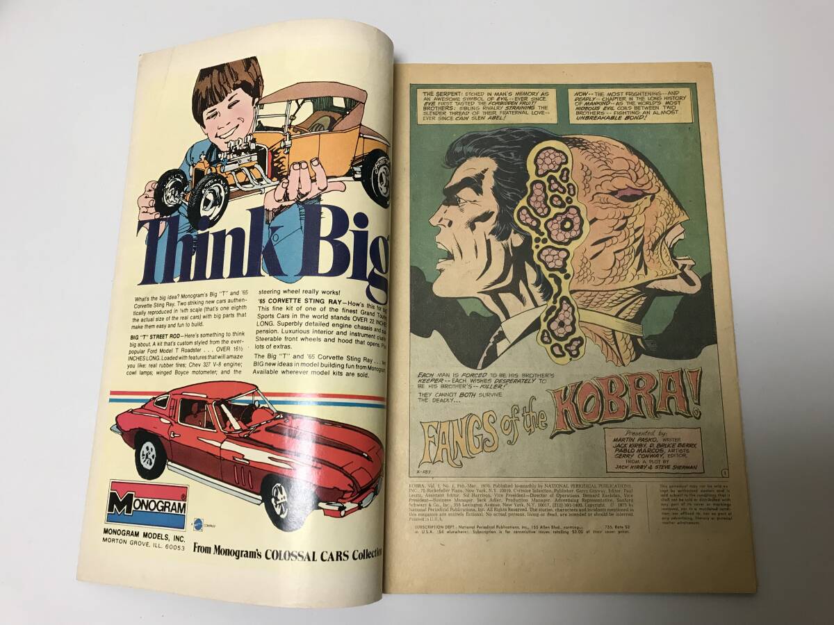 【KOBRA】JACK KIRBY (ジャック・カービー) (DC COMICS) DC コミックス 1976年 英語版 #1 _画像4