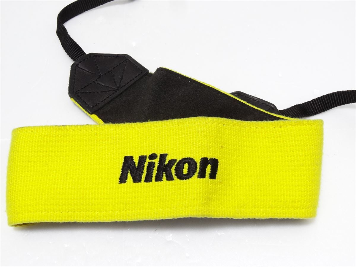 Nikon 純正 ストラップ 幅6.5cm 黄色(イエロー) ニコン　レア　送料140円　842_画像3